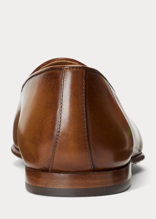 Hnědé pánské společenské boty Ralph Lauren Belvin z telecí kůže Hnědé pánské společenské boty Ralph Lauren Belvin z telecí kůže