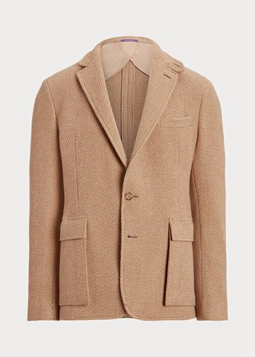 Hnědé pánské sportovní blejzry Ralph Lauren Hadley s texturou vlněného kepru Hnědé pánské sportovní blejzry Ralph Lauren Hadley s texturou vlněného kepru
