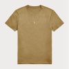 Hnědá pánská trička Slim Fit Crewneck Ralph Lauren Custom Hnědá pánská trička Slim Fit Crewneck Ralph Lauren Custom