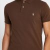 Hnědé pánské základní polokošile Ralph Lauren Hnědé pánské základní polokošile Ralph Lauren