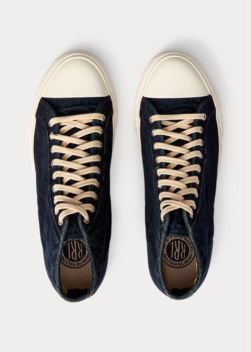 Indigo Pánské Plátěné tenisky Ralph Lauren Mayport Indigo Indigo Pánské Plátěné tenisky Ralph Lauren Mayport Indigo