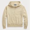 Khaki dámská bavlněná fleecová mikina Ralph Lauren