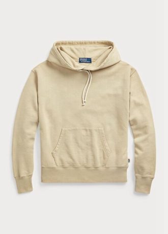 Khaki dámská bavlněná fleecová mikina Ralph Lauren Khaki dámská bavlněná fleecová mikina Ralph Lauren