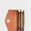 Khaki dámské crossbody kabelky Ralph Lauren z umělé hadí kůže Small Tayler