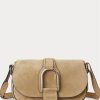 Khaki dámské kabelky přes rameno Ralph Lauren Calf-Suede Welington