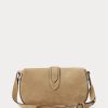 Khaki dámské kabelky přes rameno Ralph Lauren Calf-Suede Welington