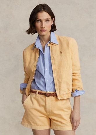 Khaki dámská plátěná větrovka Ralph Lauren
