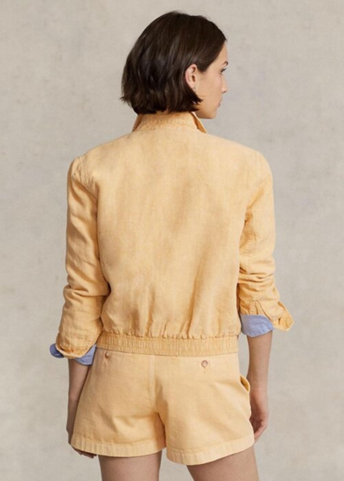 Khaki dámská plátěná větrovka Ralph Lauren Khaki dámská plátěná větrovka Ralph Lauren