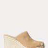 Khaki dámská Ralph Lauren Pennie Suede Espadrille