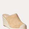 Khaki dámská Ralph Lauren Pennie Suede Espadrille