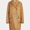 Khaki dámské Ralph Lauren The Water-Repellent Down Polo kabáty