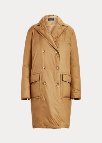 Khaki dámské Ralph Lauren The Water-Repellent Down Polo kabáty Khaki dámské Ralph Lauren The Water-Repellent Down Polo kabáty
