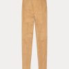 Khaki dámské semišové legíny Ralph Lauren Lambskin