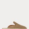 Khaki pánské boty Ralph Lauren Cevio Suede Mule pro volný čas