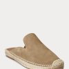 Khaki pánské boty Ralph Lauren Cevio Suede Mule pro volný čas