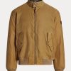 Khaki pánské bundy Ralph Lauren z olejové tkaniny