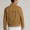 Khaki pánské bundy Ralph Lauren z olejové tkaniny