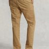 Khaki pánské kalhoty Ralph Lauren Stretch Slim Fit Chino
