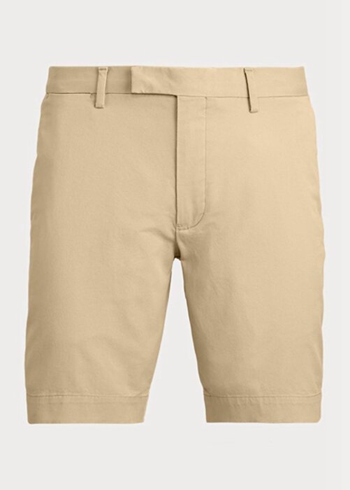 Khaki pánské šortky Ralph Lauren Stretch Slim Fit Chino Khaki pánské šortky Ralph Lauren Stretch Slim Fit Chino