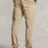 Khaki pánské plátěné kalhoty Ralph Lauren plisované Baggy Fit