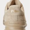 Khaki pánské semišové tenisky Ralph Lauren Heritage Court II