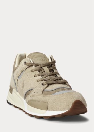 Khaki pánské tenisky Ralph Lauren Trackster 200 Khaki pánské tenisky Ralph Lauren Trackster 200