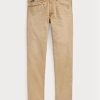 Khaki pánské tenké strečové džíny Ralph Lauren Sullivan