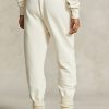 Krémové dámské fleecové tepláky Ralph Lauren The Spelman Collection