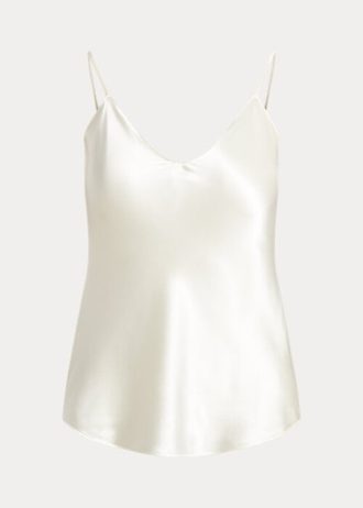 Krémové dámské hedvábné košilky Ralph Lauren