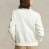 Krémové dámské mikiny Ralph Lauren Polo Bear Fleece Crewneck