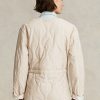 Krémové dámské oboustranné prošívané Ripstop bundy Ralph Lauren Krémové dámské oboustranné prošívané Ripstop bundy Ralph Lauren