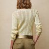 Krémové dámské svetry Ralph Lauren Cable-Knit Silk Crewneck Krémové dámské svetry Ralph Lauren Cable-Knit Silk Crewneck