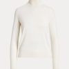 Krémové dámské svetry Ralph Lauren Cashmere Rolák