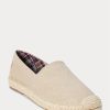 Krémová pánská espadrilka z praného plátna Ralph Lauren Cevio