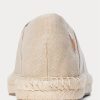 Krémová pánská espadrilka z praného plátna Ralph Lauren Cevio