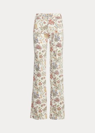 Květinové dámské džíny Ralph Lauren s květinovým potiskem Jenn Flare