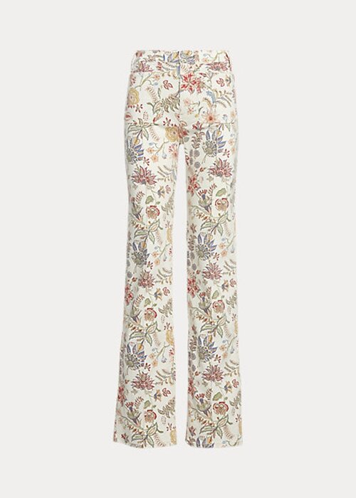 Květinové dámské džíny Ralph Lauren s květinovým potiskem Jenn Flare Květinové dámské džíny Ralph Lauren s květinovým potiskem Jenn Flare