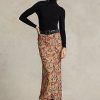Květinové dámské Ralph Lauren květinové mačkané sukně Georgette Květinové dámské Ralph Lauren květinové mačkané sukně Georgette