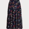 Květinové dámské sukně Ralph Lauren Floral Crinkle Georgette Květinové dámské sukně Ralph Lauren Floral Crinkle Georgette