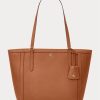 Lauren Tan Dámské kabelky Ralph Lauren Crosshatch Leather Medium Clare Tote Bags Lauren Tan Dámské kabelky Ralph Lauren Crosshatch Leather Medium Clare Tote Bags