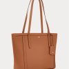 Lauren Tan Dámské kabelky Ralph Lauren Crosshatch Leather Medium Clare Tote Bags Lauren Tan Dámské kabelky Ralph Lauren Crosshatch Leather Medium Clare Tote Bags