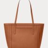 Lauren Tan Dámské kabelky Ralph Lauren Crosshatch Leather Medium Clare Tote Bags Lauren Tan Dámské kabelky Ralph Lauren Crosshatch Leather Medium Clare Tote Bags