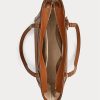 Lauren Tan Dámské kabelky Ralph Lauren Crosshatch Leather Medium Clare Tote Bags Lauren Tan Dámské kabelky Ralph Lauren Crosshatch Leather Medium Clare Tote Bags