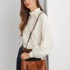 Lauren Tan Dámské kožené tašky Ralph Lauren Small Marcy Satchel Bags