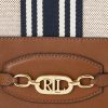 Lauren Tan/ Navy Stripe Dámská velká plátěná kabelka Andie Ralph Lauren