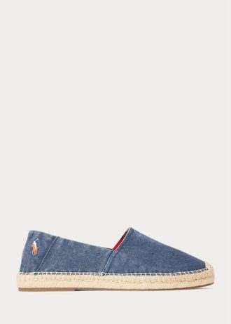 Lehká námořnická pánská espadrilka z praného plátna Ralph Lauren Cevio