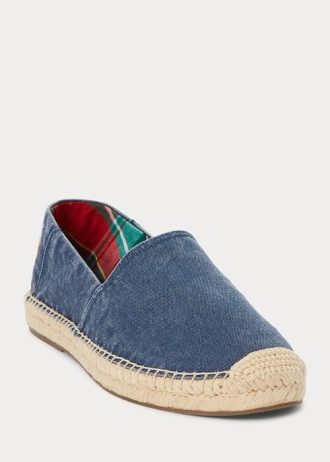 Lehká námořnická pánská espadrilka z praného plátna Ralph Lauren Cevio