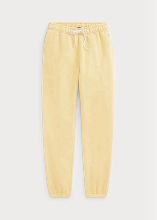 Žluté dámské atletické kalhoty Ralph Lauren Fleece Žluté dámské atletické kalhoty Ralph Lauren Fleece