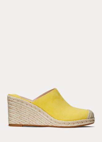 Žlutá dámská espadrilka Ralph Lauren Pennie Suede