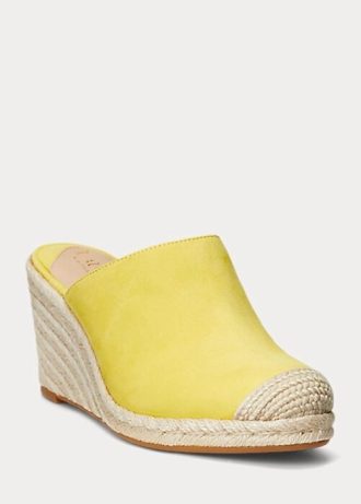 Žlutá dámská espadrilka Ralph Lauren Pennie Suede